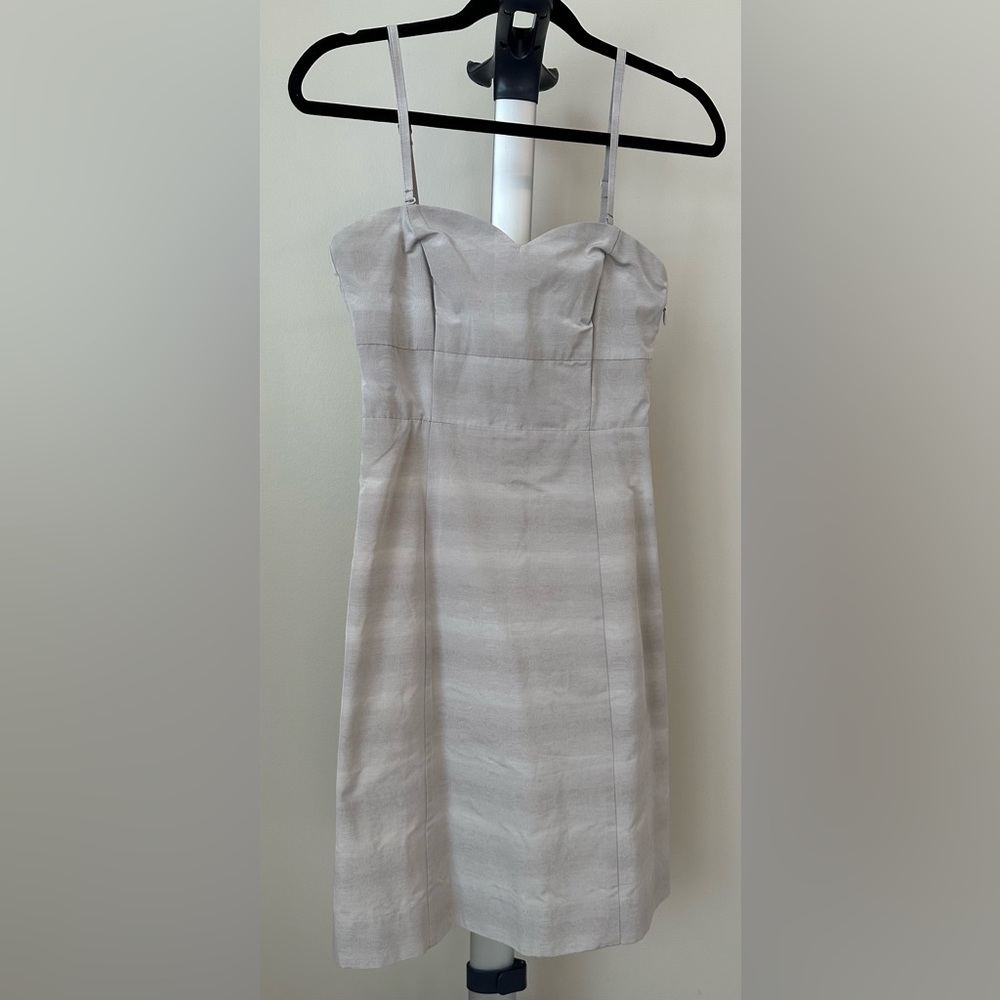 Moulinette Soeurs gray dress with full button back in size 4 NWT